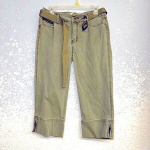 Women’s green George & Martha Capri Jean pants sz 12